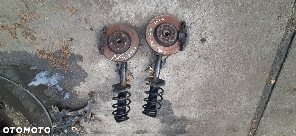 VOLVO S40 II V50 Ford Focus mk2 C-MAX 3M51-3K170 3m51-3k171  4M51-18045 4M51-18K001 macpherson  KOMPLETNY  Zwrotnica , amortyzator sprężyna piasta tarcza zacisk - 1