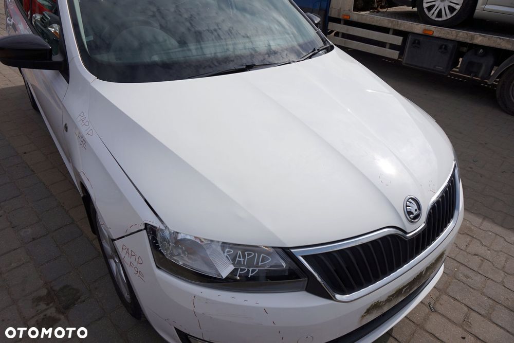 MASKA ZDERZAK BŁOTNIKI LAMPY RAPID NH3 LF9E  SKODA 2012-2019 BIAŁY PRZÓD KOMPLETNY - 4