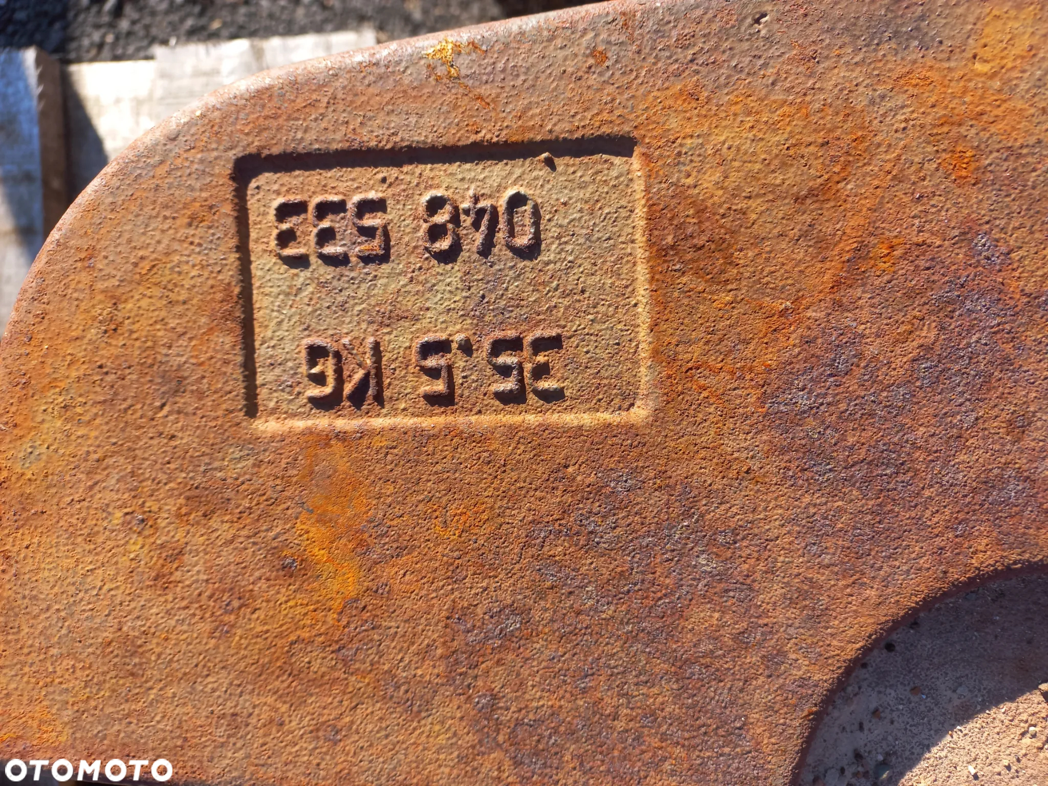 Obciążniki masa balast valtra valmet deutz fahr massey agco K306868 DAVID BROWN,4279804, 048 533 ,7700070546 claas ,obciążniki na koło,renault - 6