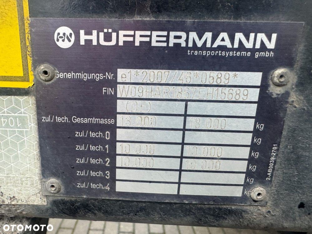 Huffermann HAR 1867 PRZYCZEPA DO HAKOWCA ROK 2015. - 21