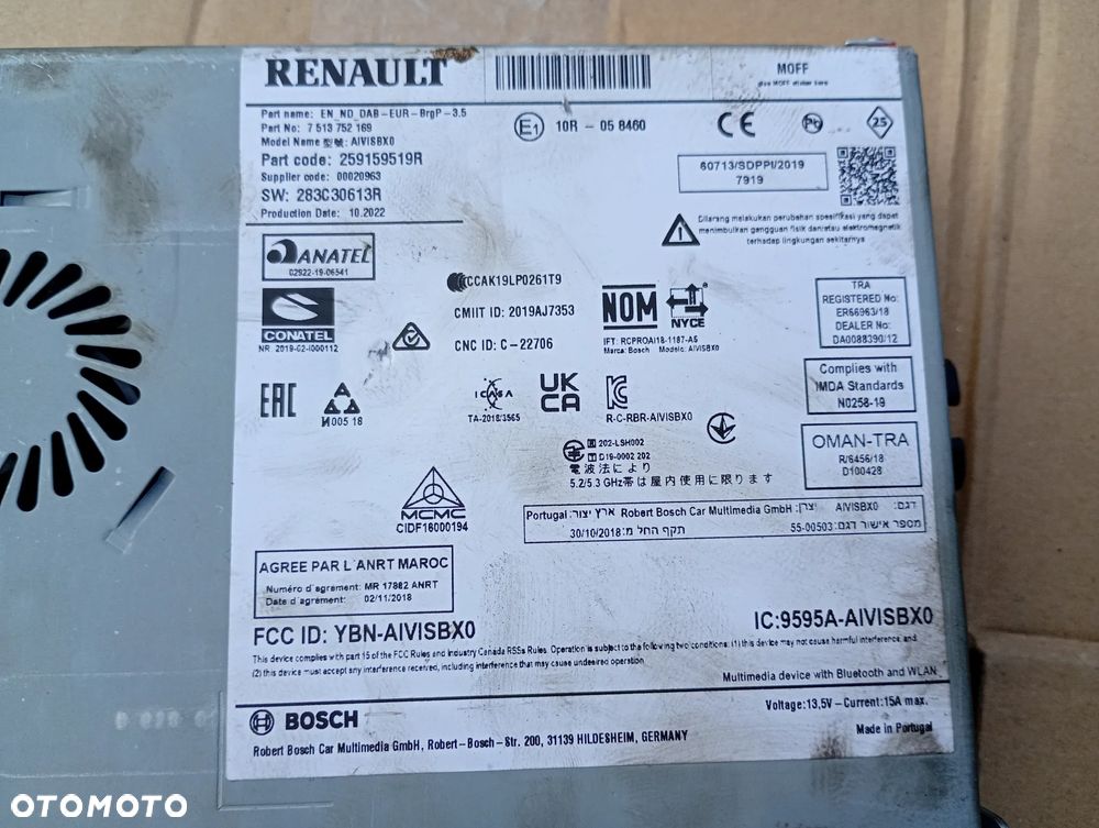 Renault Arkana, RS-Line RADIO NAWIGACJA 283C30613R - 4
