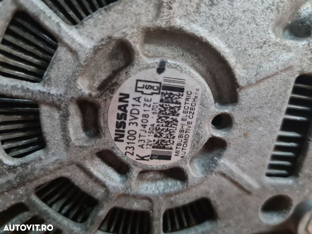 Alternator Nissan Juke  Qashqai  1.5 dci 2010-2018 150A - 4