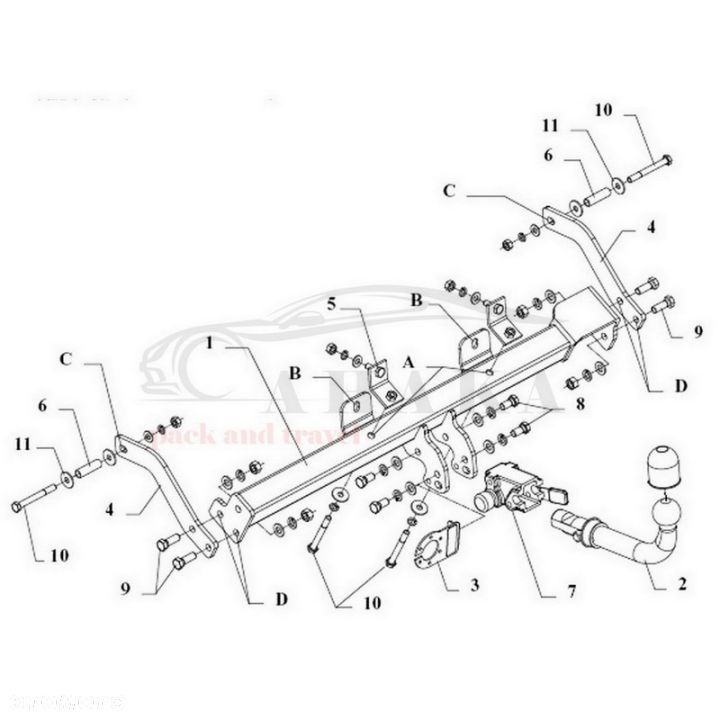 Hak Holowniczy Automat Do Renault Kangoo I 1997-2008 - 3