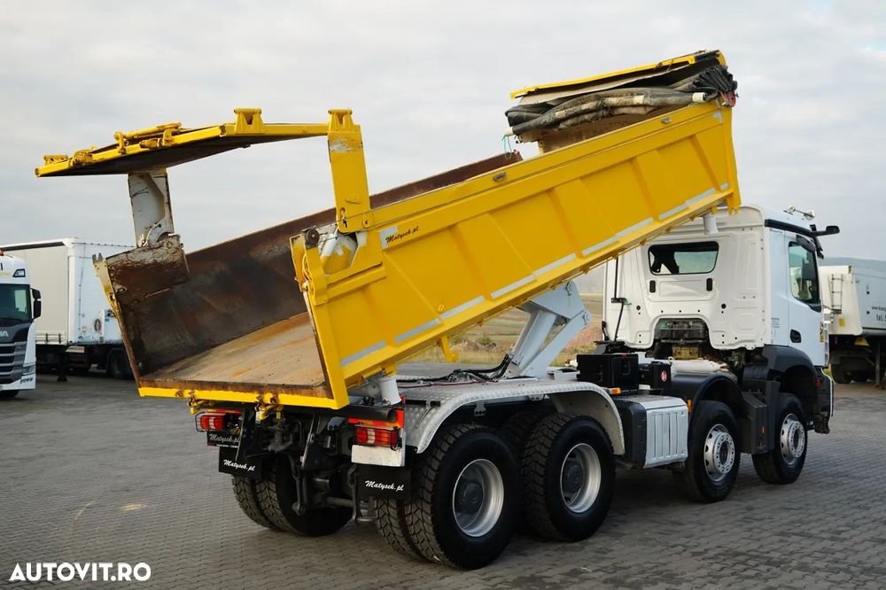Mercedes-Benz AROCS 3243 / 8x4 / BASCULĂ DUBLU 6,2 M / HAYON HIDRODOXY / CLAPETĂ HIDRODOXY / AUTOMATĂ / ANVELOPE 100% / EURO 6 / 2021 - 4