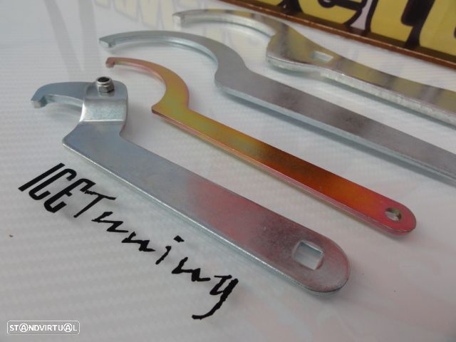 Chave universal de afinação de/para coilovers com diâmetro de 0-70mm, 55mm, 75mm, 80mm - 4