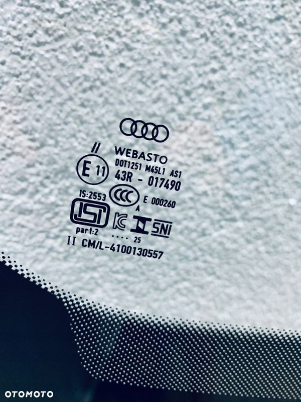 Szyba czołowa AUDI A5 2025- AKUSTYKA+KAMERA+SENSOR ORYGINAŁ - 3