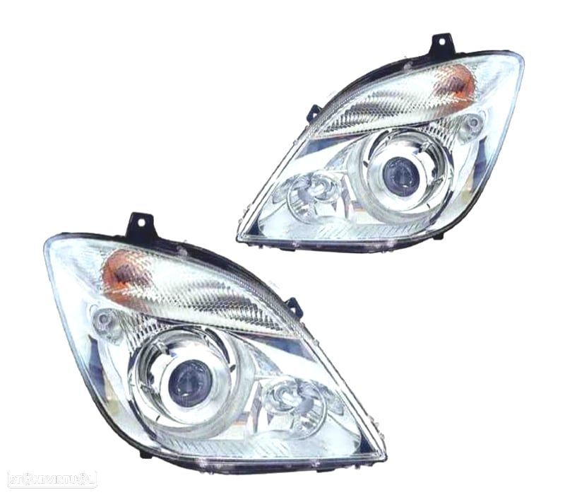 FARÓIS OPTICAS XENON PARA MERCEDES SPRINTER 06- - 1