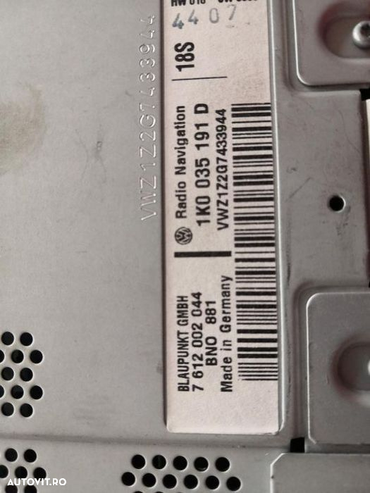 Radio CD Navigație VW Volkswagen Golf V Passat - 3