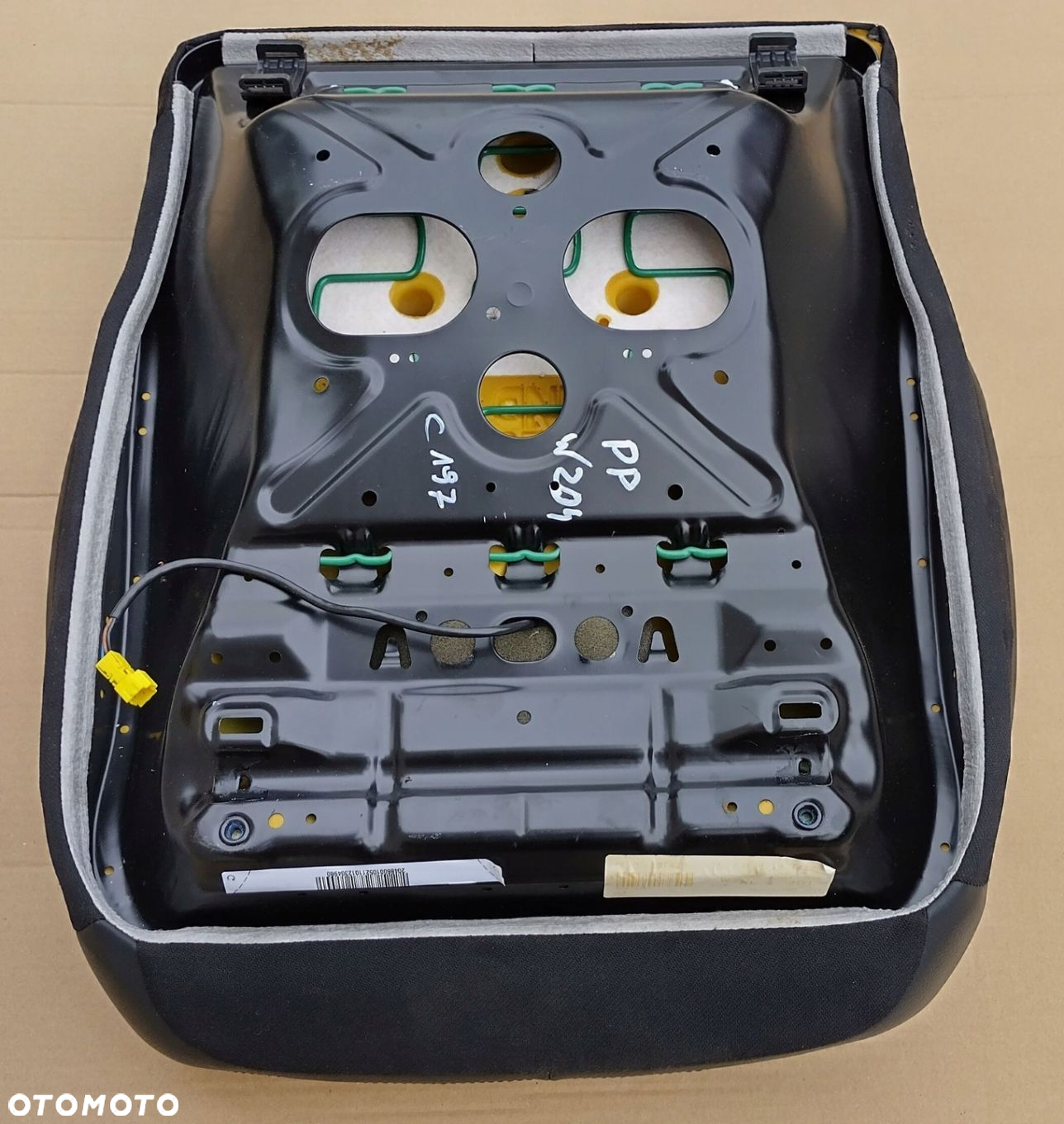 MERCEDES C W204 PRZED LIFT 06-11 SIEDZISKO FOTELA PRAWEGO PRZEDNIEGO SKÓRA - 5
