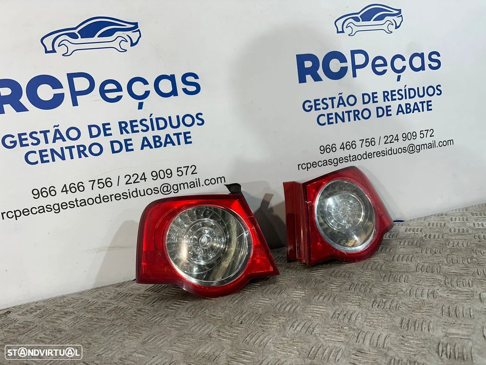 .Conjunto Farolins Tras Traseiro Esquerdo Direito Original LED Volkswagen VW Passat B6 3C5945096H 3C5945095H 2005 - 2010 - 2