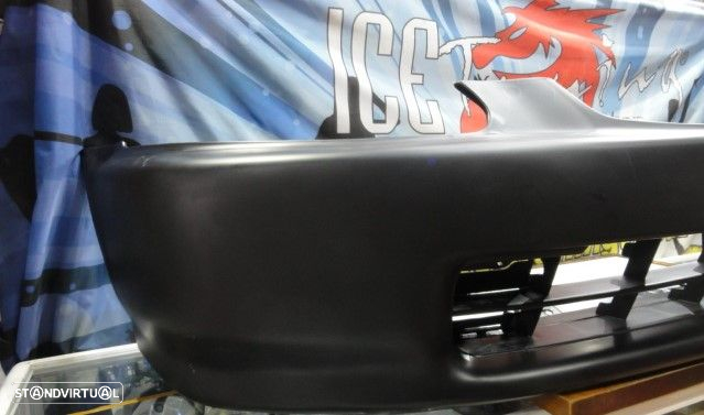 Para-choques frontal sem frisos Honda Civic 96-98 EK9 Look em plástico ABS - 2