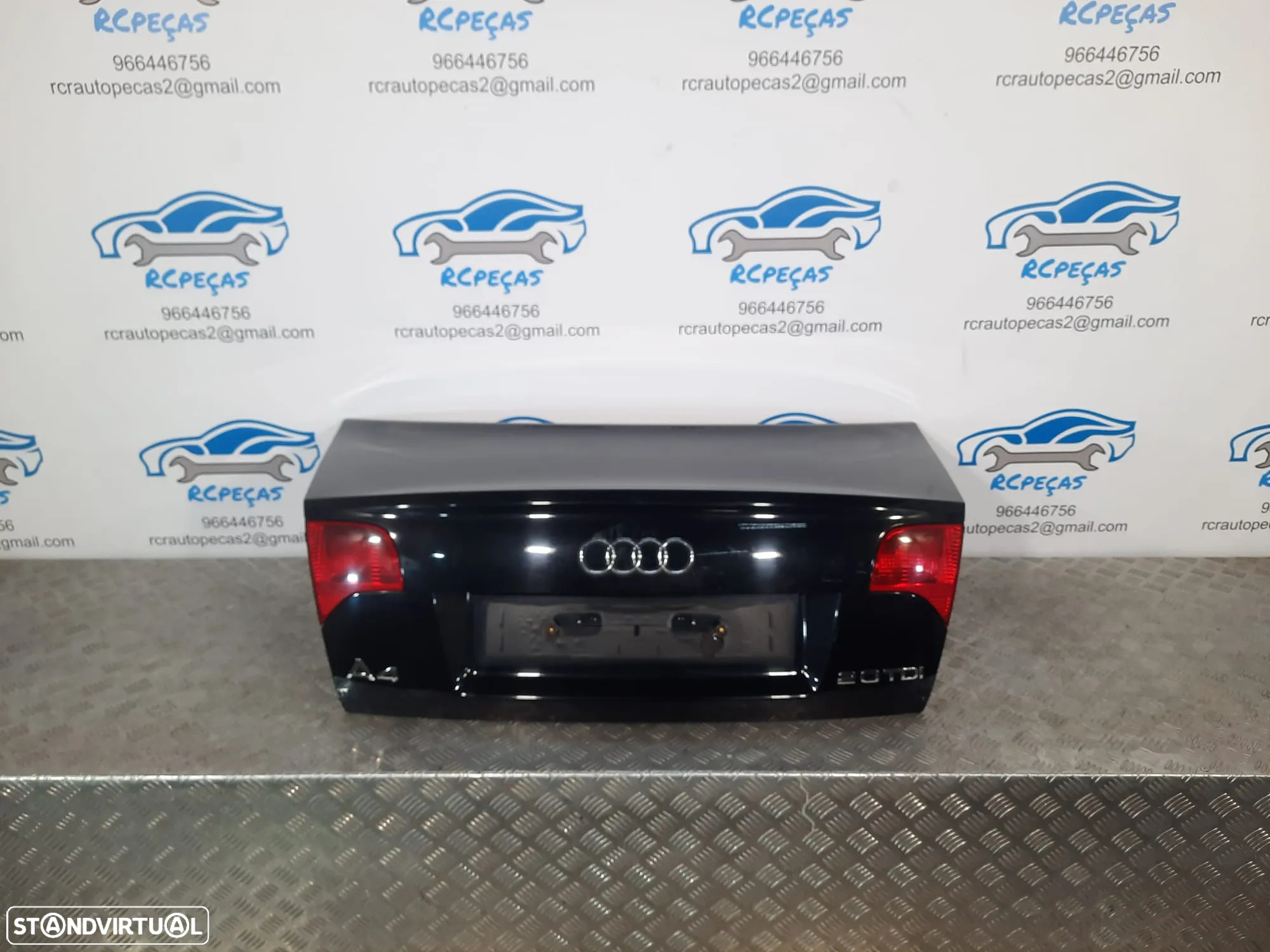 PORTA TAMPA MALA AUDI A4 B7 SLINE S LINE S-LINE SEDAN CARRO FECHO PUXADOR LUZ 3º STOP - 2