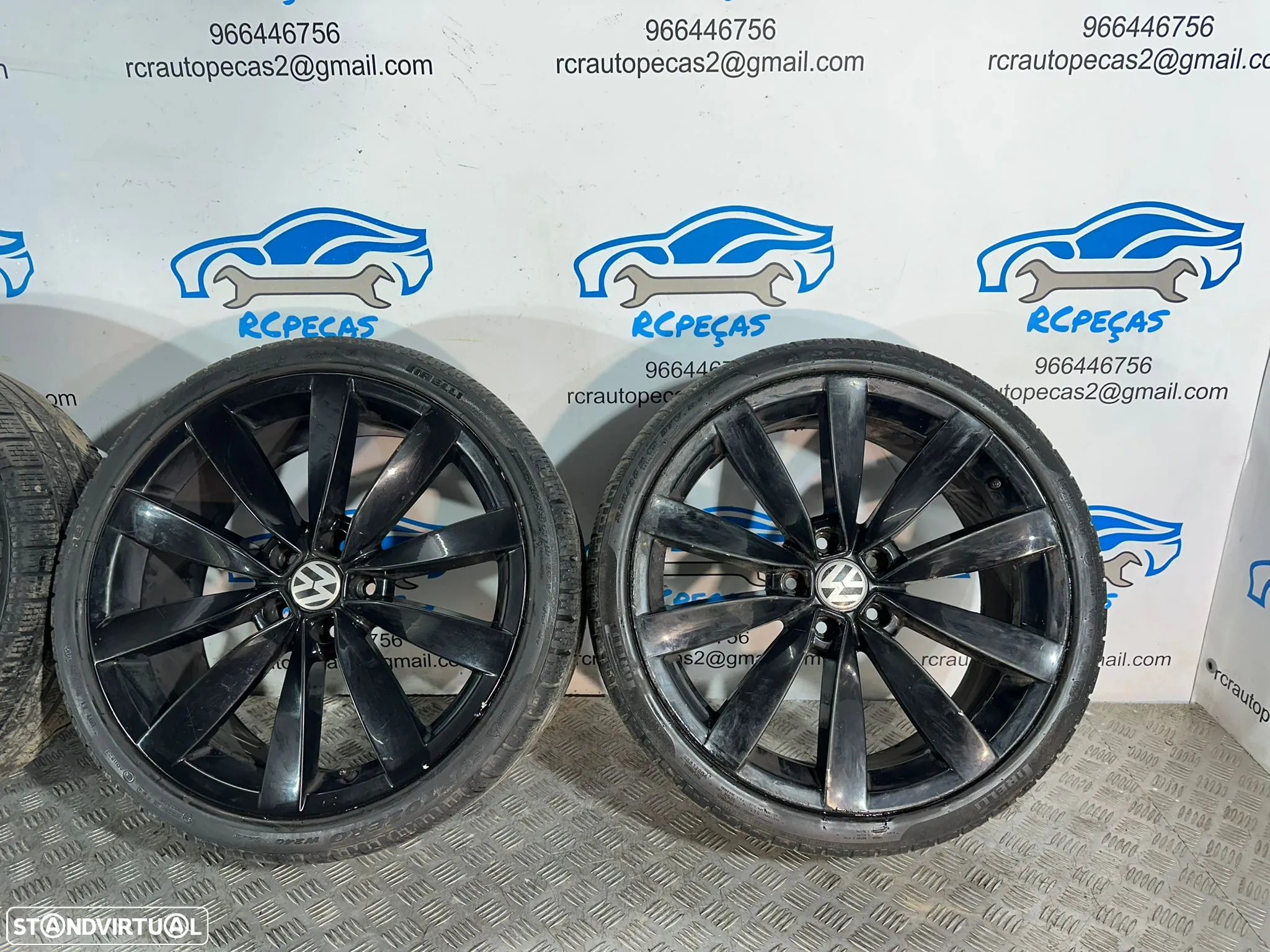 .Conjunto Jantes 19 Originais Lugano VW Volkswagen Scirocco Passat 5x112 8J ET41 1K8601025S - 4