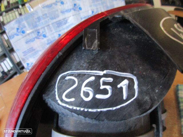 Farol Tras 6R0945096N 6R0945112B 6R0945096P VW POLO 6R FASE 1 2014 1.6TDI 90CV 5P VERMELHO DRT ORIGINAL VW POLO 5 6R 2012 1.2TDI 75CV 5P CINZA DRT - 4