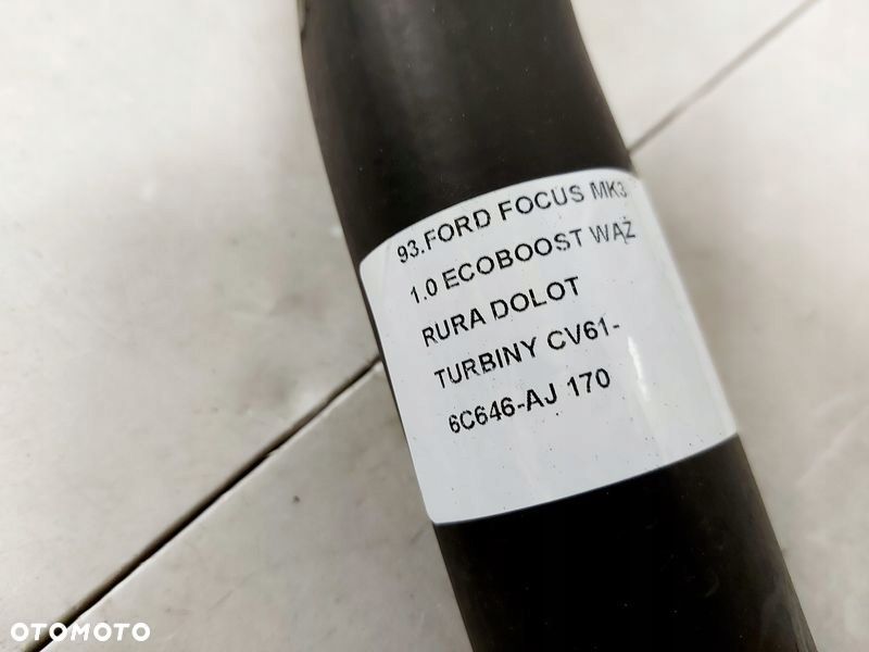 FORD FOCUS MK3 1.0 B ECOBOOST WĄŻ RURA DOLOT POWIETRZA TURBO CV61-6C646-AJ - 2