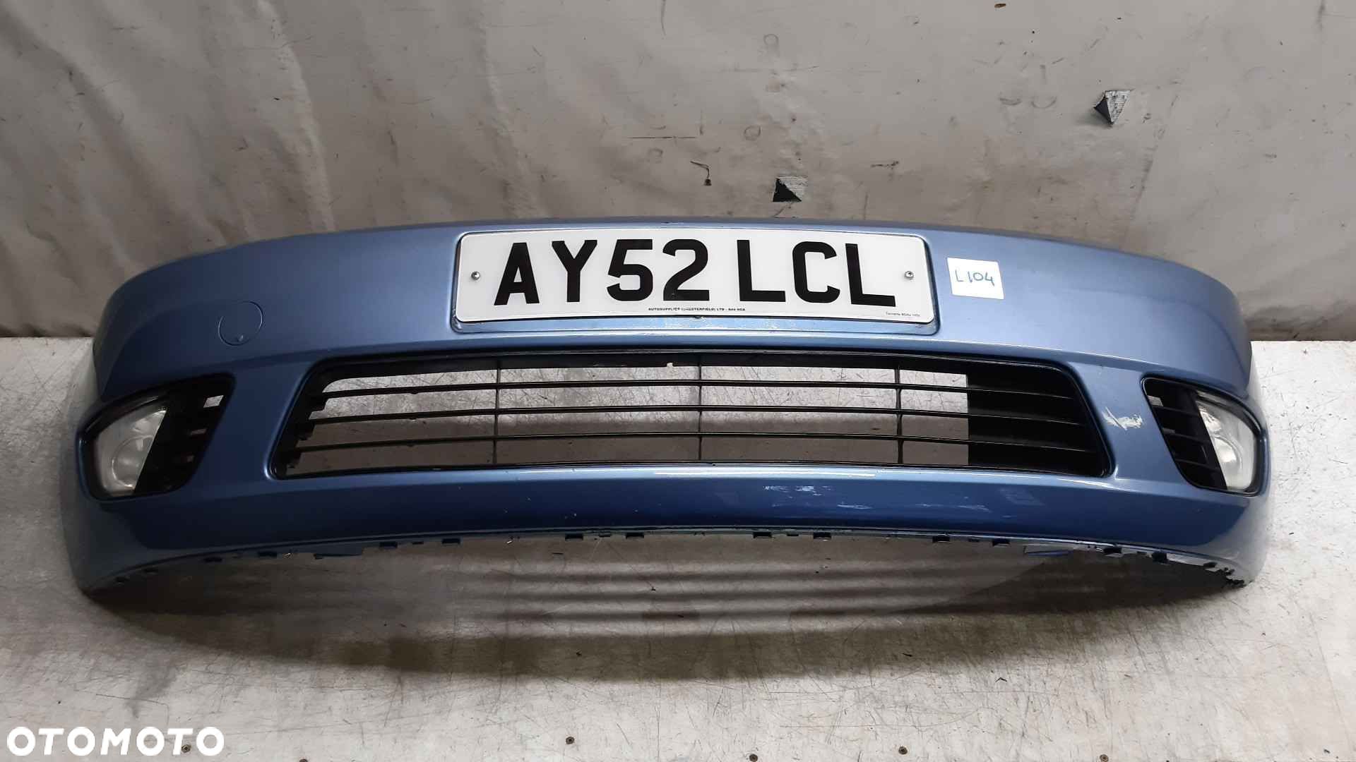 } ZDERZAK PRZÓD PRZEDNI DO FORD FIESTA MK6 VI J4 BŁĘKITNY HALOGENY - 1