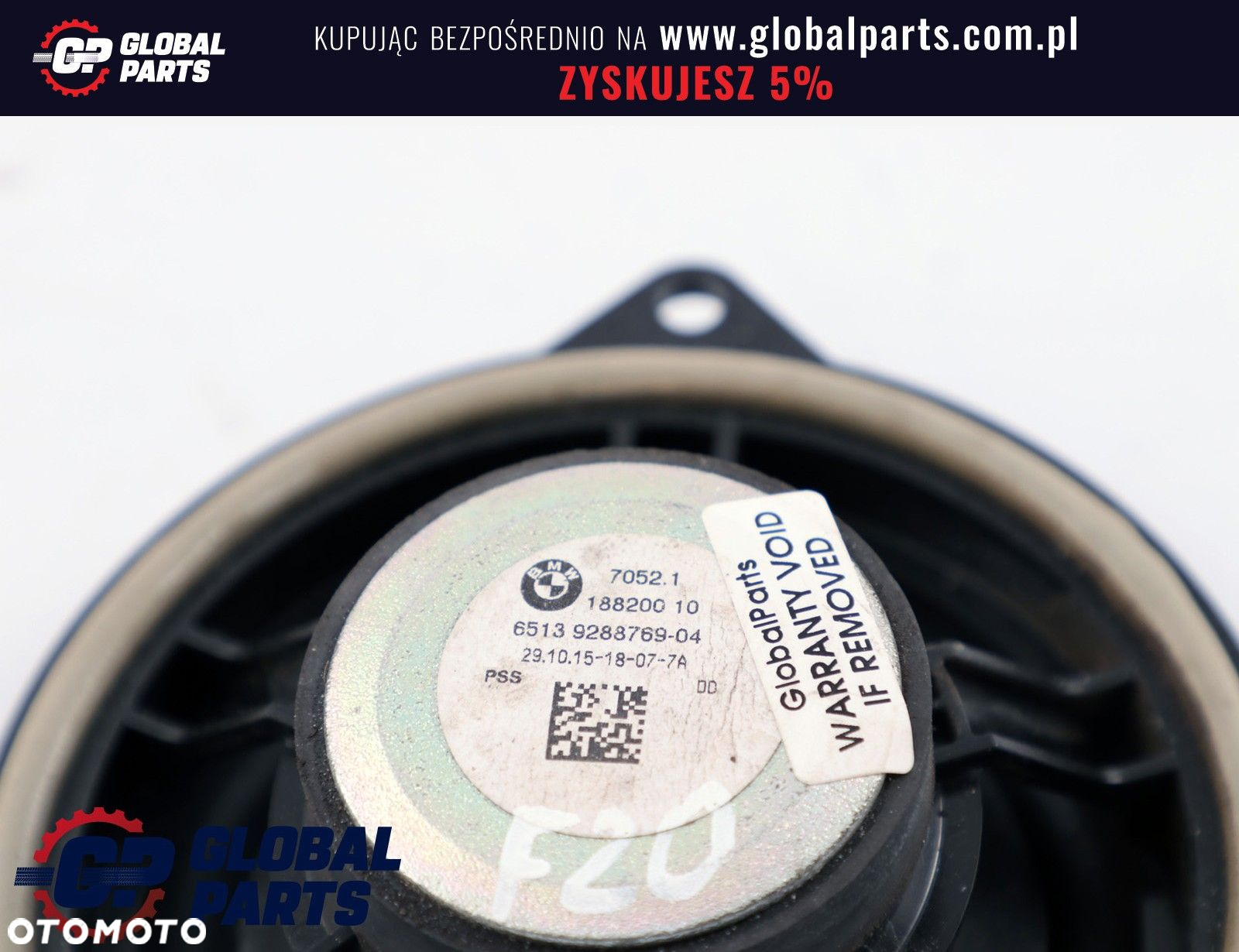 BMW F20 F21 F30 Głośnik Średniotonowy Drzwi Przód - 2