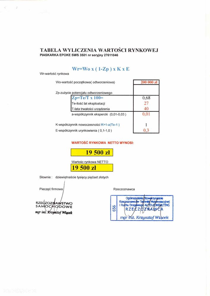 Inny POSYPYWARKA Epoke  SW 3501 - 12