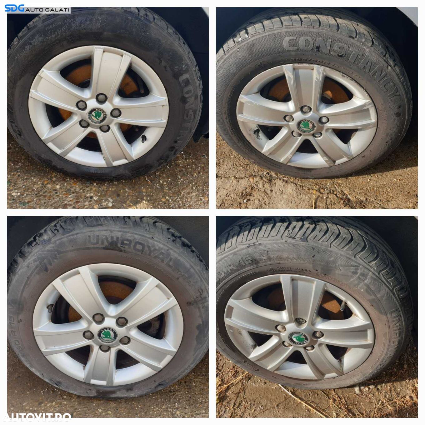 Set 4 Jante Roti Aliaj 205 60 15 R15 5x112 Ford Galaxy 1996 - 2006 [C4019] - 1