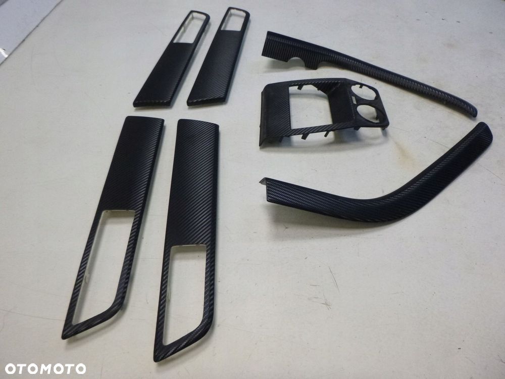 RANGE ROVER SPORT L320 LIFT LISTWA LISTWY DRZWI TUNELU ŚRODKOWEGO BOCZNE LEWA PRAWA KOMPLET CARBON / CZARBY POŁYSK ORYGINAŁ - 4