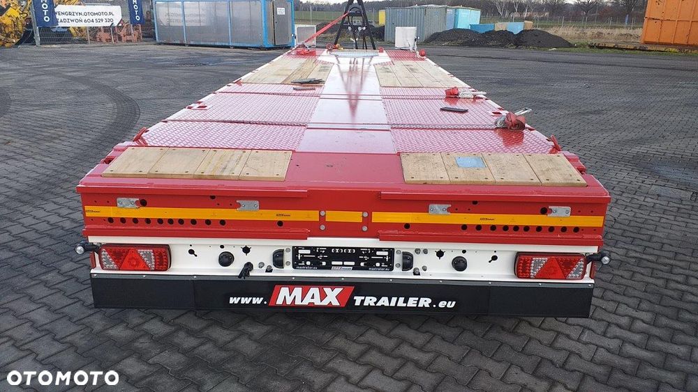 MAX Trailer 4 osiowa przyczepa, najazdy hydrauliczne dwuczęściowe - 4