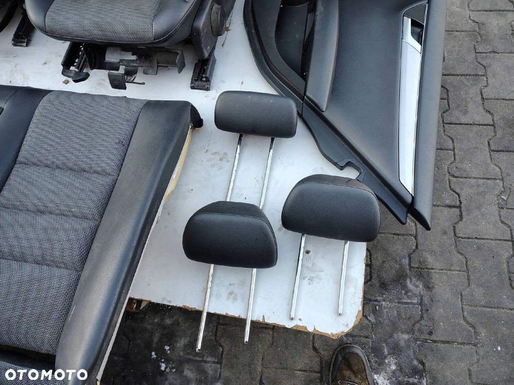 FOTEL FOTELE BOCZKI PÓŁSKÓRA KOMPLET MERCEDES KLASA C W204 SEDAN EUROPA - 11