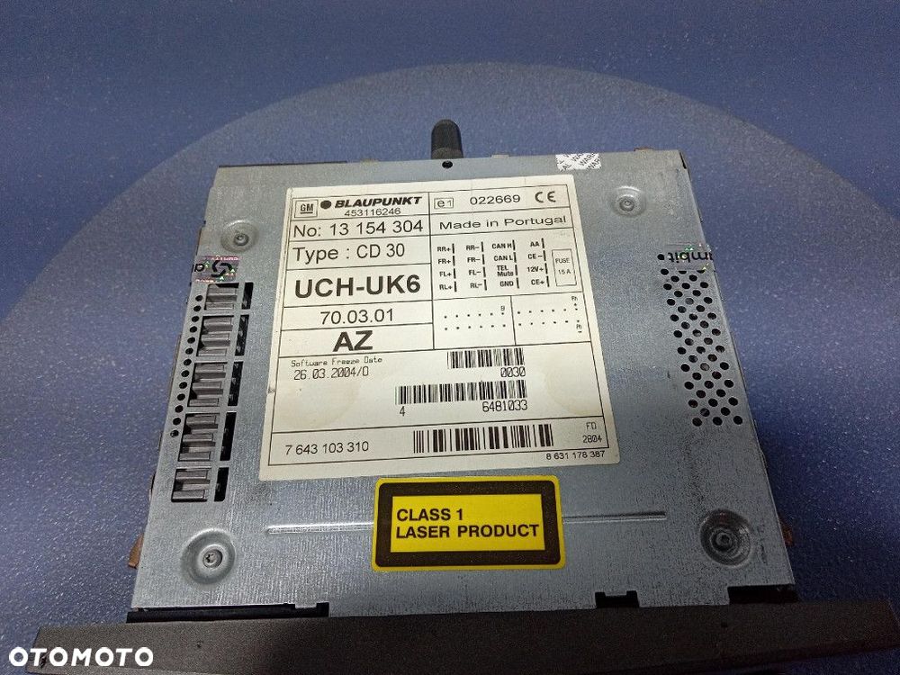 ASTRA III H RADIO CD FABRYCZNE CD30 MP3 EKRAN 13154304 13111163 - 6