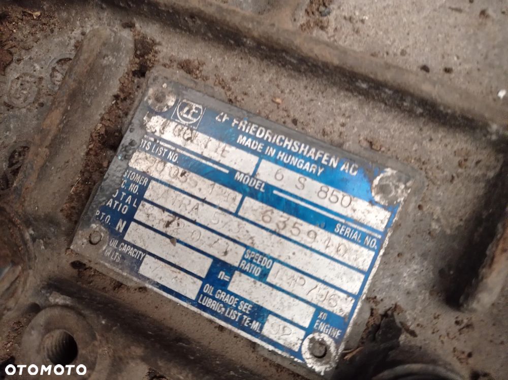 SKRZYNIA BIEGÓW ZF MAN TGL TGM 6S850 - 2