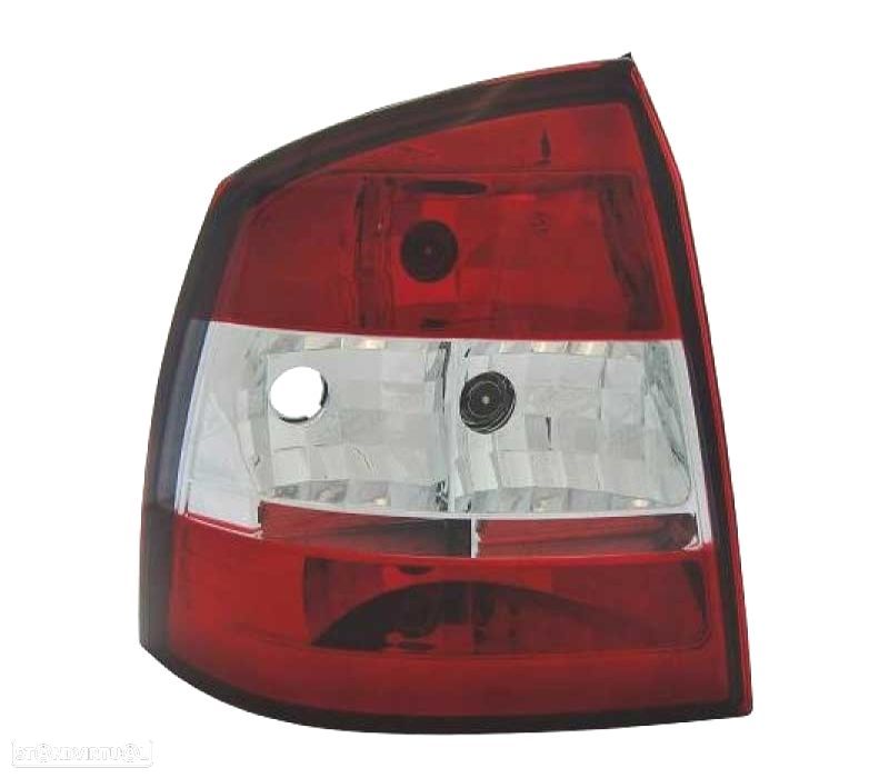 FAROLINS TRASEIROS OPEL ASTRA G 3P 5P 97-04 BRANCO VERMELHO - 1