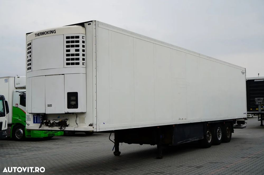 Schmitz Cargobull / REFRIGERAT / THERMO KING / DHOLLANDIA LIFT / COȘ PENTRU PALEȚI / SAF - 3