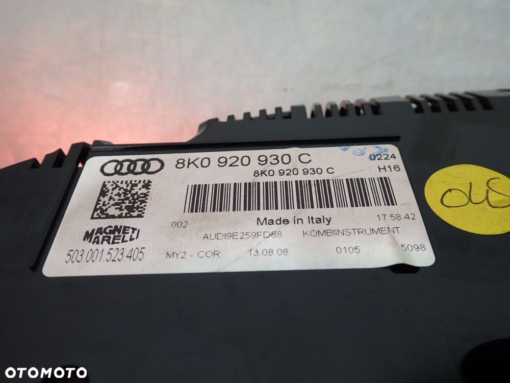 LICZNIK AUDI A4 B8 8K0920930C - 7