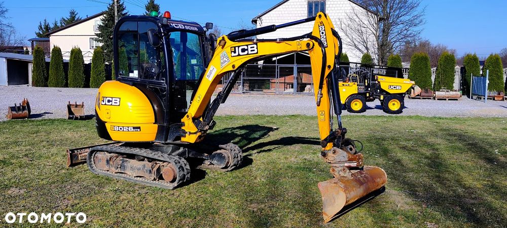 JCB JCB 8026 CTS mini Koparka 1317 MTG sprowadzona 3 łyżki szybkozłącze hydrauliczne piękny stan GOODBER 8025 - 25
