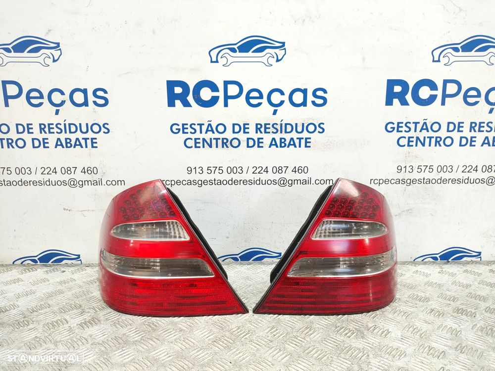 Farolins traseiros trás direito esquerdo LED originais Mercedes Benz Classe E W211 Carro Avantgarde Pré Facelift de 2001 a 2006 - 1