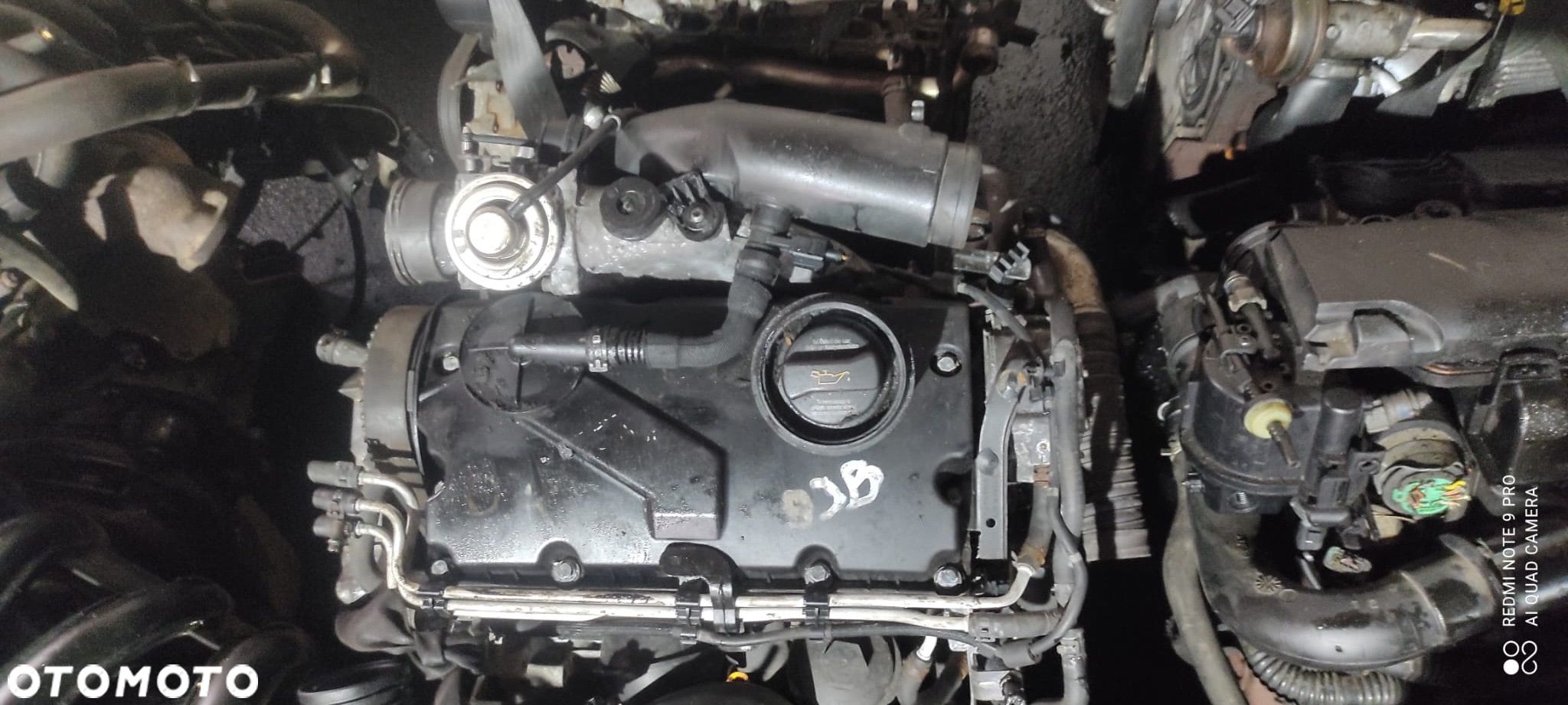 Silnik VW Skoda Caddy Seat 1.9 TDI BJB kompletny z osprzętem - 1
