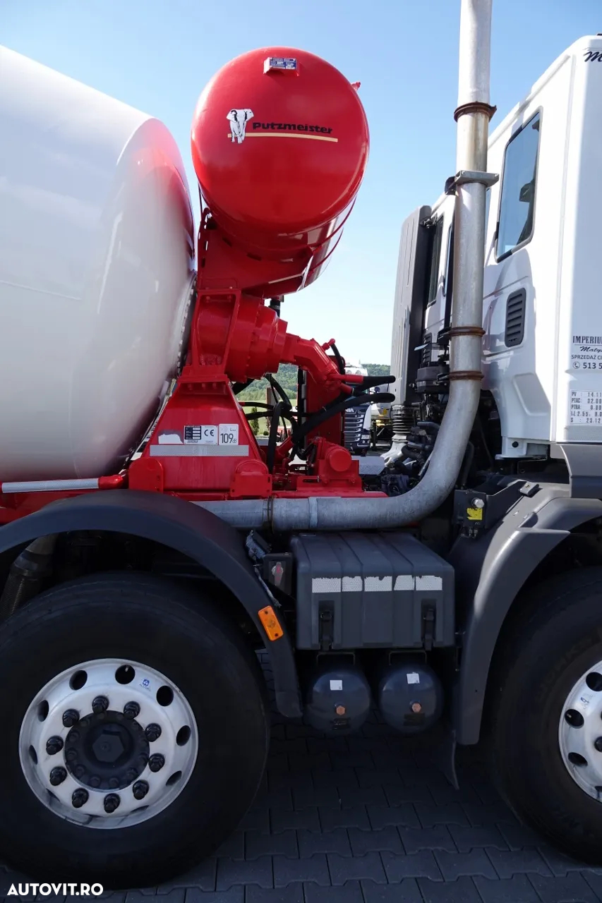 Scania TRAKKER 410 / 8X4 / BETON 9 M3 / PUTZMEISTER / JANTE ALIE / EURO 6 - 15