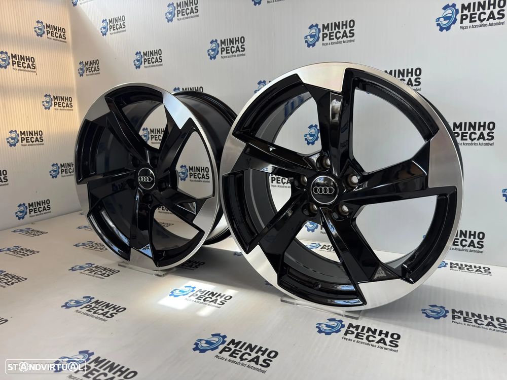 Jantes Look Audi RS3 em 18 (5x112) pretas e polidas - 2