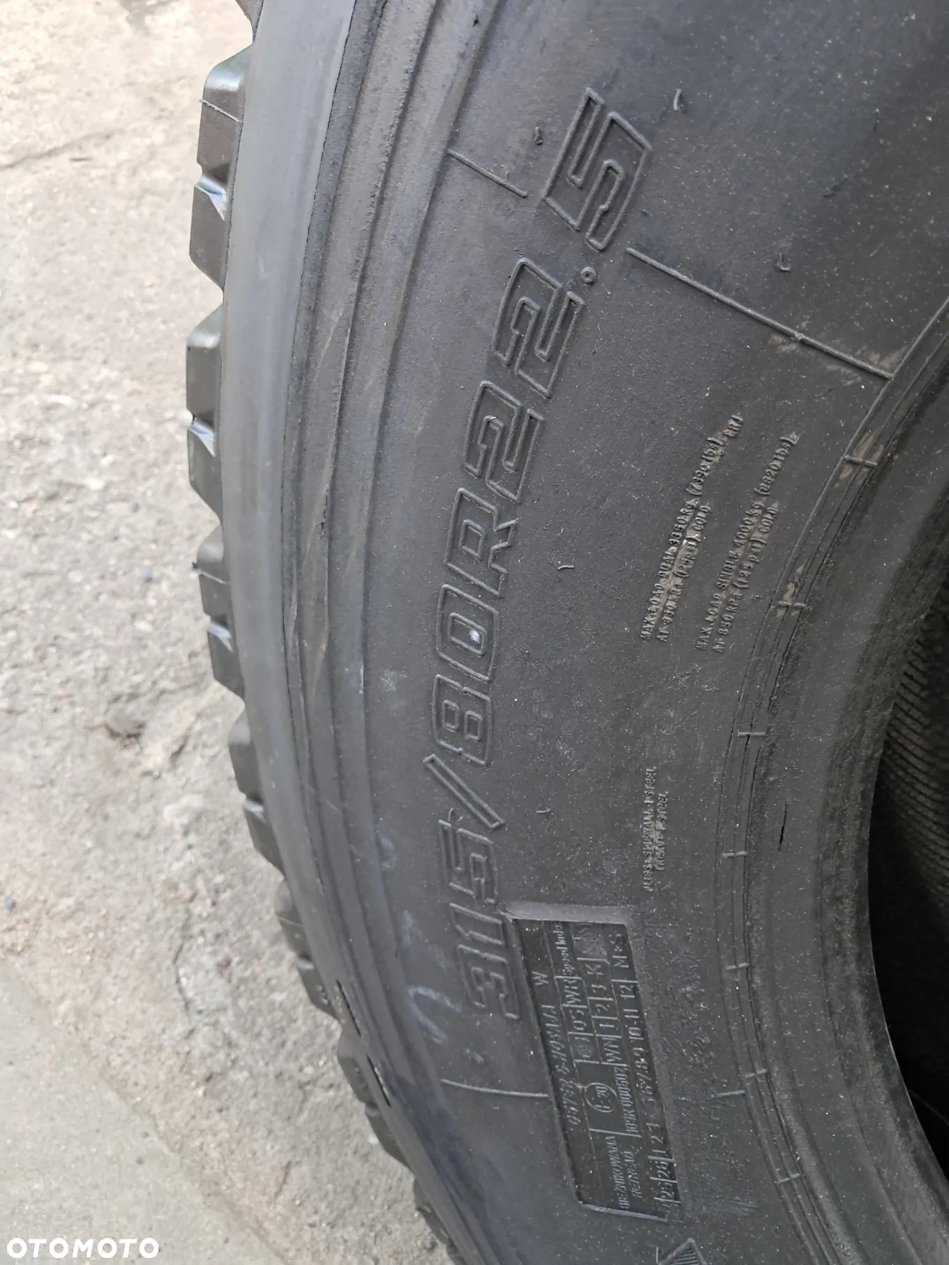 Opony napędowe 315/80r22.5 bieżnikowane - 2