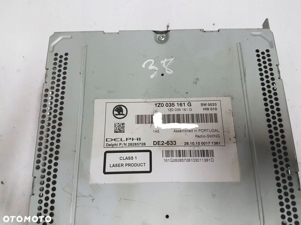 SKODA OCTAVIA 2 II LIFT 08-12r RADIO CD SWING 1Z0035161G - 4