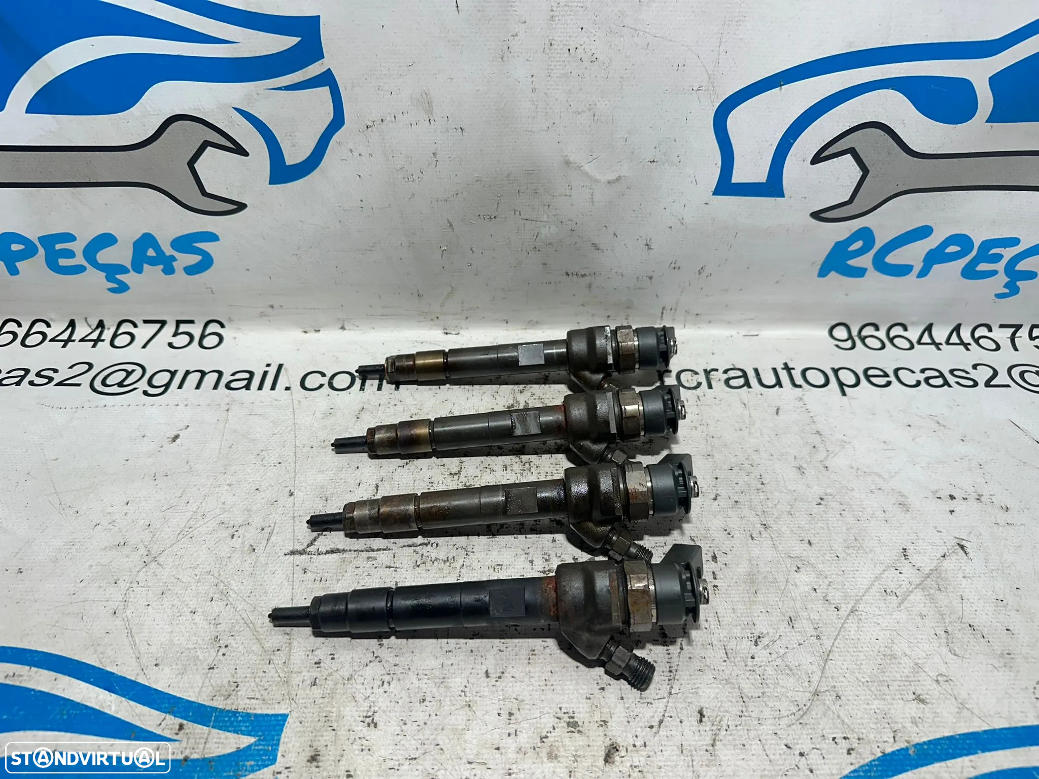 .Conjunto de 4 injetores Bosch BMW 2.0D 16v N47D20 N47 N47N 116D 118D 316D 318D 118cv 143cv 2006 - 2016 - 8