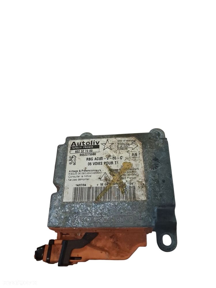 Sterownik KOMPUTER MODUŁ AIRBAG  PEUGEOT CITROEN 9652275980 - 1