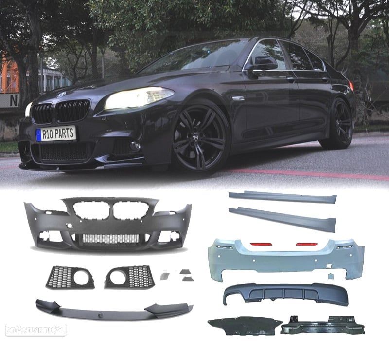 KIT CARROÇARIA BMW F10 LOOK M PERFORMANCE 10-13 PDC SRA - 1