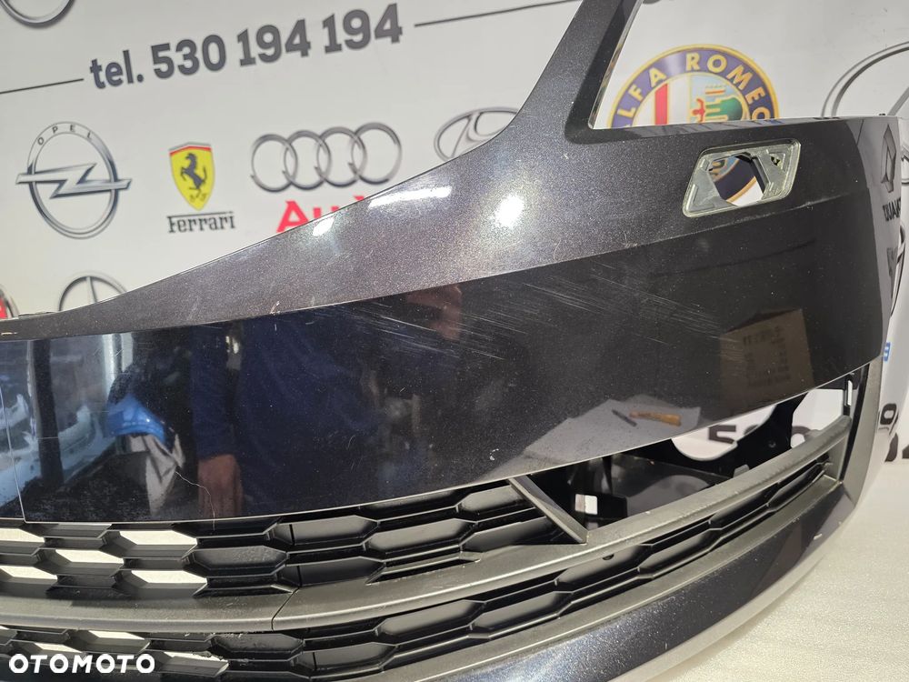 SKODA OCTAVIA 3 III LIFT 16- 5E0 ZDERZAK PRZEDNI PRZÓD NA SPRYSKI , BEZ PDC + KOMPLET KRATEK , NR 5E0807221N , NR AUKCJI NZ1677 - 16