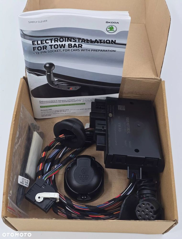 NOWA ORYGINALNA INSTALACJA DO HAKA HOLOWNICZEGO SKODA OCTAVIA III 5E0055204 - 2