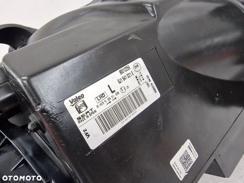 SEAT IBIZA IV LIFT 12- 6J1 LEWA LAMPA PRZEDNIA PRZÓD , NR  6J1941021E , NR AUKCJI LL57 - 20