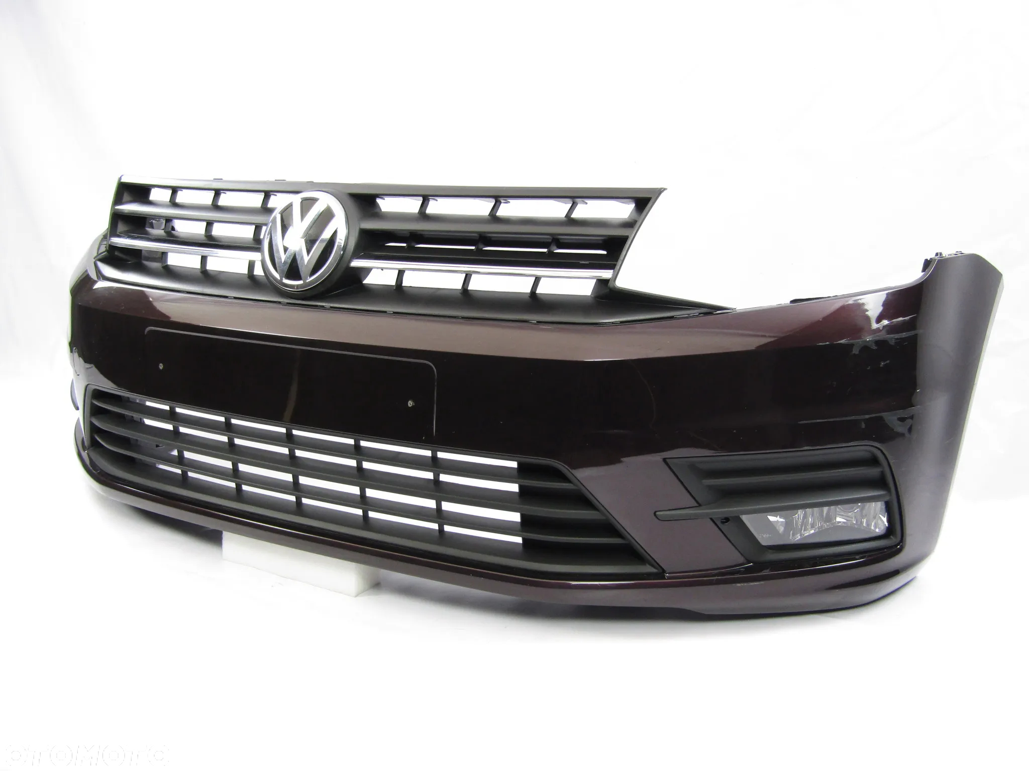 Zderzak przedni VW Caddy LIfe 15 - 20 Bez otworów Lakier LL4U - 9