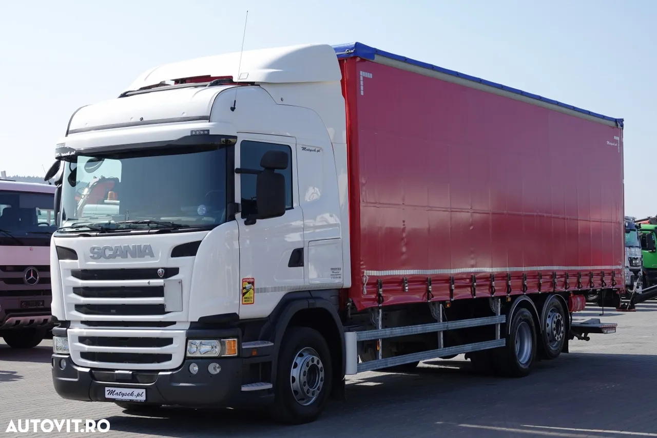Scania G 320 / 6x2 / Curtainsider - 9 M / + LIFTARE / AXIE DE RIFATARE - 2