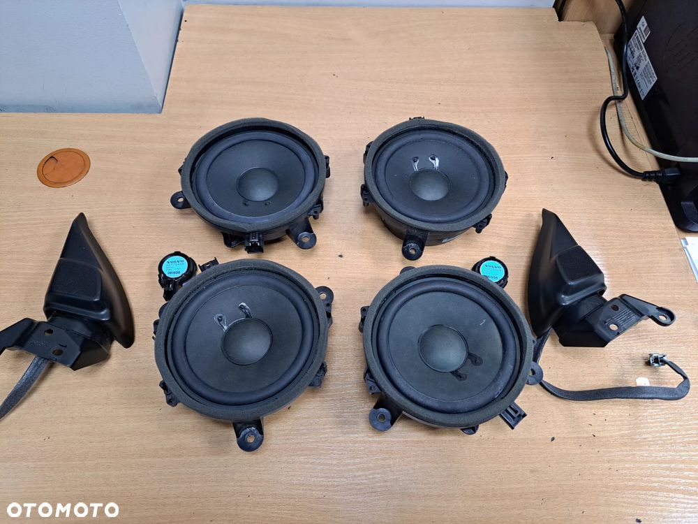 GŁOŚNIKI VOLVO V50 S40 HIGH PERFORMANCE SOUND NIEBIESKA NAKLEJKA KOMPLET 04-12R - 2