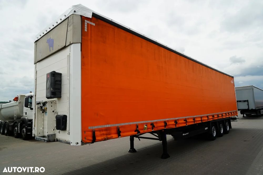 Schmitz Cargobull CORTINĂ / MEGA / PLATĂ JOSĂ / PUNTE RASĂ / ACOPERIȘ RASĂ / ACOPERIȘ RASĂ /  PRELATĂ ARMATĂ - 4