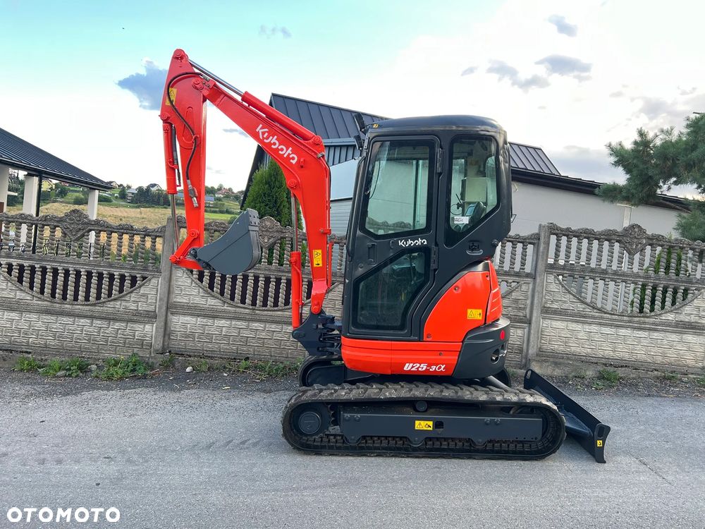 Kubota U25-3α | Minikoparka KUBOTA U25 | Zerowy Obrys | Waga 3 Tony | Mini Koparka 2.5 Tony | - 11