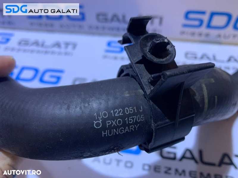 Furtun Conducta Radiator Apa Lichid Racire Motor Antigel VW Bora 1.9 SDI AGP AQM 1998 - 2005 Cod 1J0122051J - 4